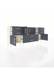 Arges Konsol Tek Raflı 6 Çekmeceli 4 Kapaklı 176x30x83 - S148M005V08A