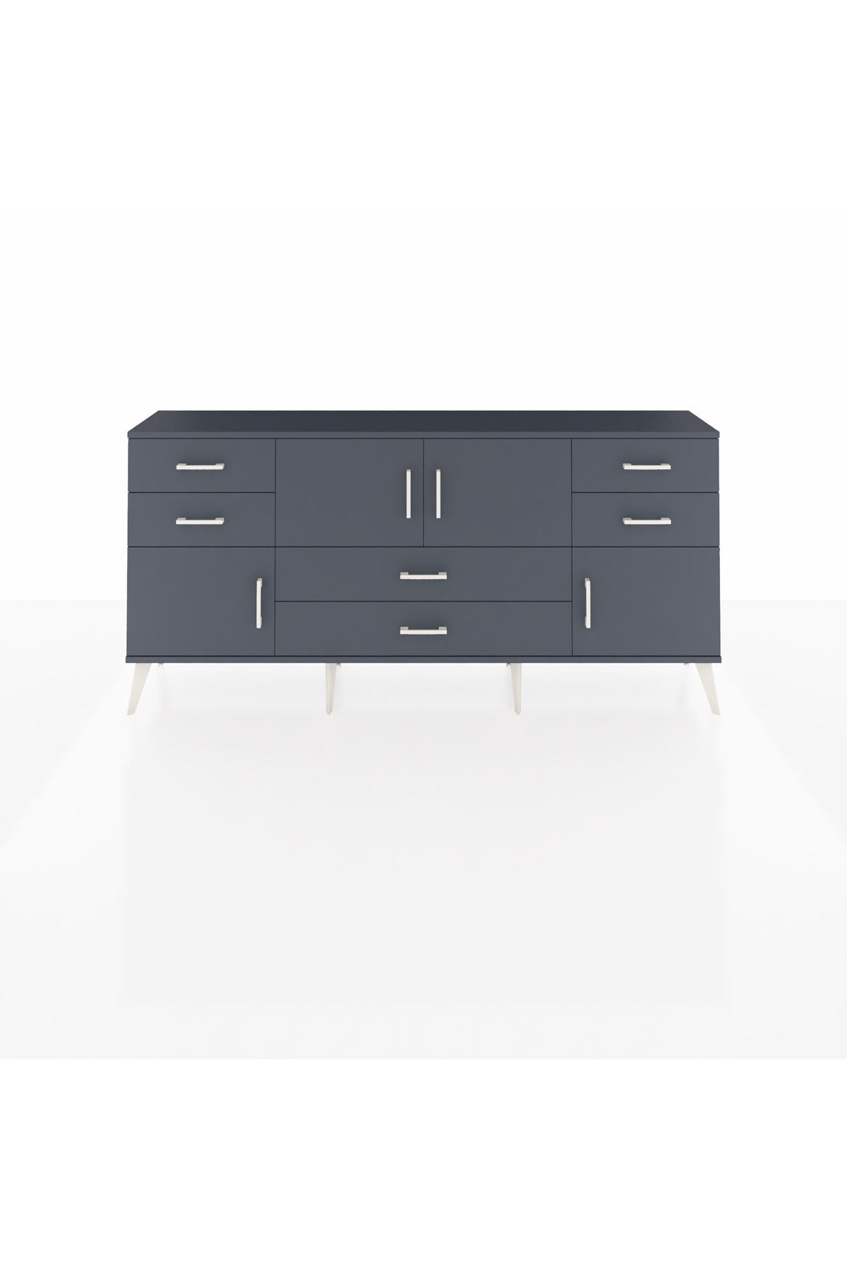 Arges Konsol Tek Raflı 6 Çekmeceli 4 Kapaklı 176x30x83 - S148M005V17A