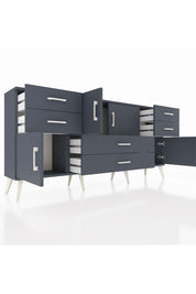 Arges Konsol Tek Raflı 6 Çekmeceli 4 Kapaklı 176x30x83 - S148M005V17A