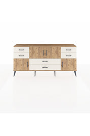 Arges Konsol Tek Raflı 6 Çekmeceli 4 Kapaklı 176x30x83 - S148M005V19A
