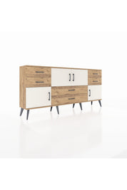 Arges Konsol Tek Raflı 6 Çekmeceli 4 Kapaklı 176x30x83 - S148M005V24A