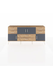 Arges Konsol Tek Raflı 6 Çekmeceli 4 Kapaklı 176x30x83 - S148M005V27A