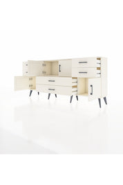 Arges Konsol 3 Raflı 6 Çekmeceli 4 Kapaklı 176x30x83 - S148M006V04A