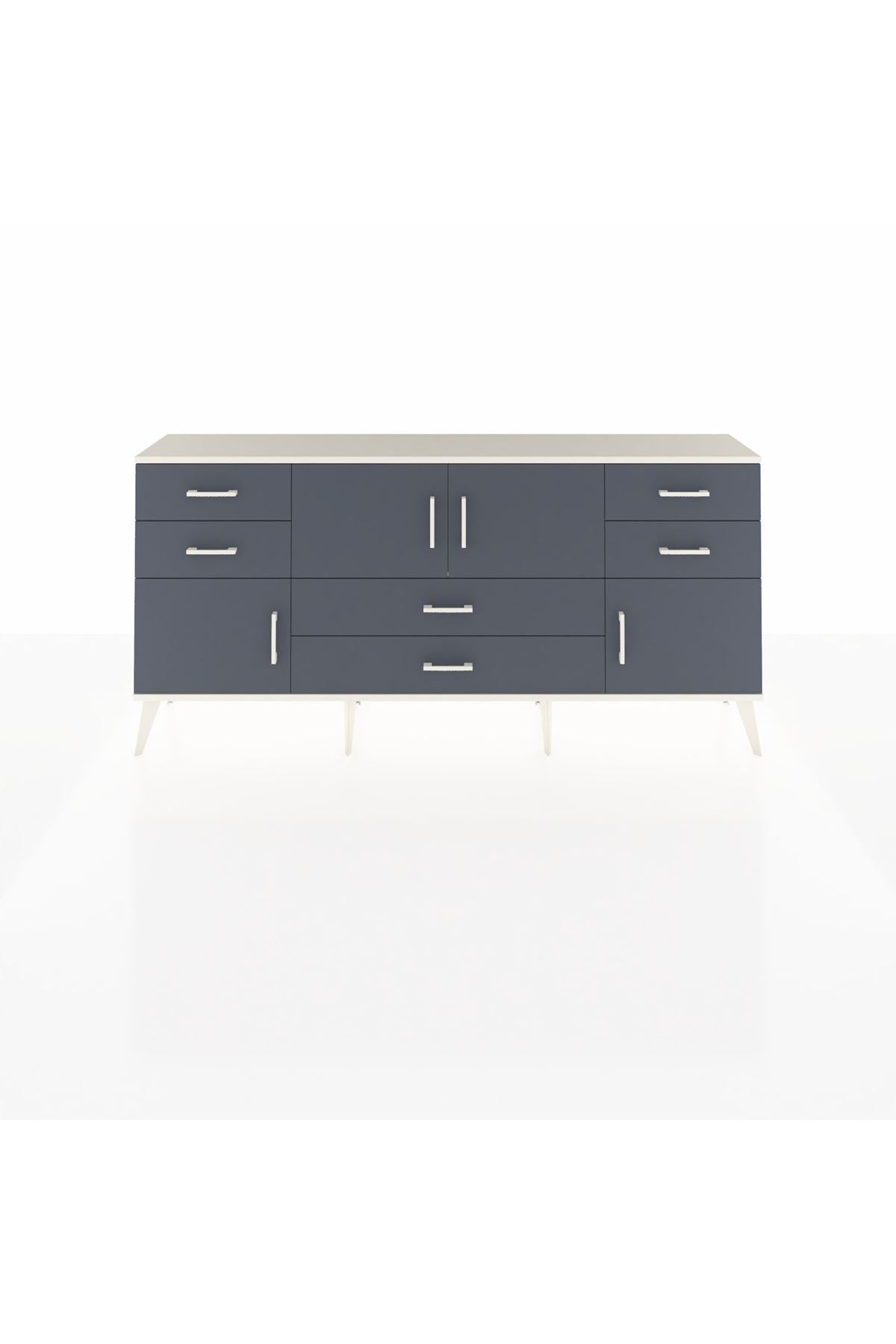 Arges Konsol 3 Raflı 6 Çekmeceli 4 Kapaklı 176x30x83 - S148M006V08A