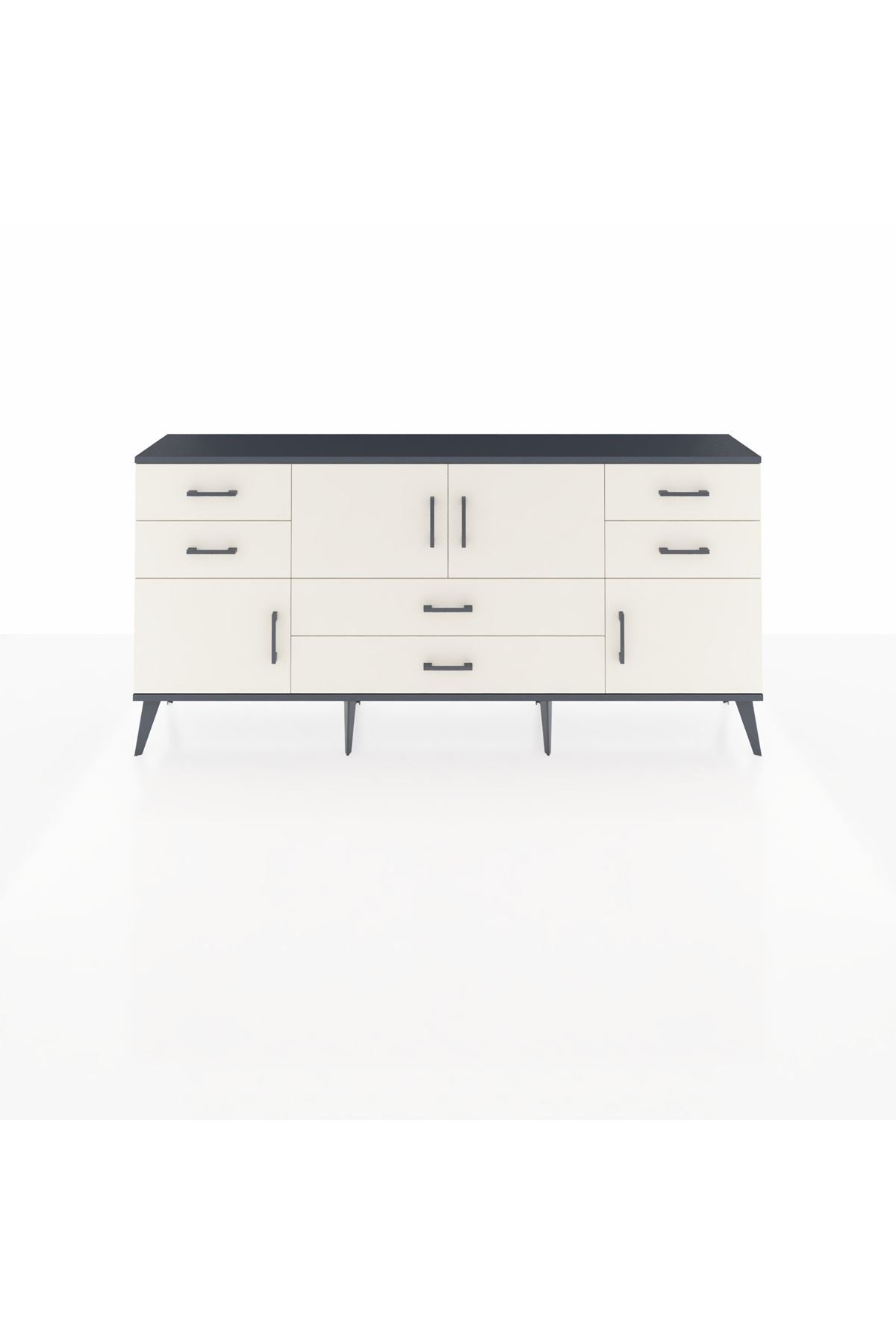 Arges Konsol 3 Raflı 6 Çekmeceli 4 Kapaklı 176x30x83 - S148M006V13A