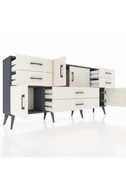 Arges Konsol 3 Raflı 6 Çekmeceli 4 Kapaklı 176x30x83 - S148M006V13A