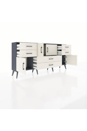 Arges Konsol 3 Raflı 6 Çekmeceli 4 Kapaklı 176x30x83 - S148M006V13A