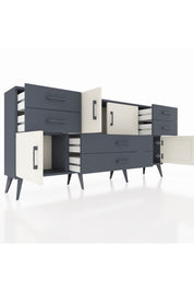 Arges Konsol 3 Raflı 6 Çekmeceli 4 Kapaklı 176x30x83 - S148M006V14A