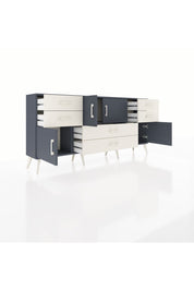 Arges Konsol 3 Raflı 6 Çekmeceli 4 Kapaklı 176x30x83 - S148M006V16A
