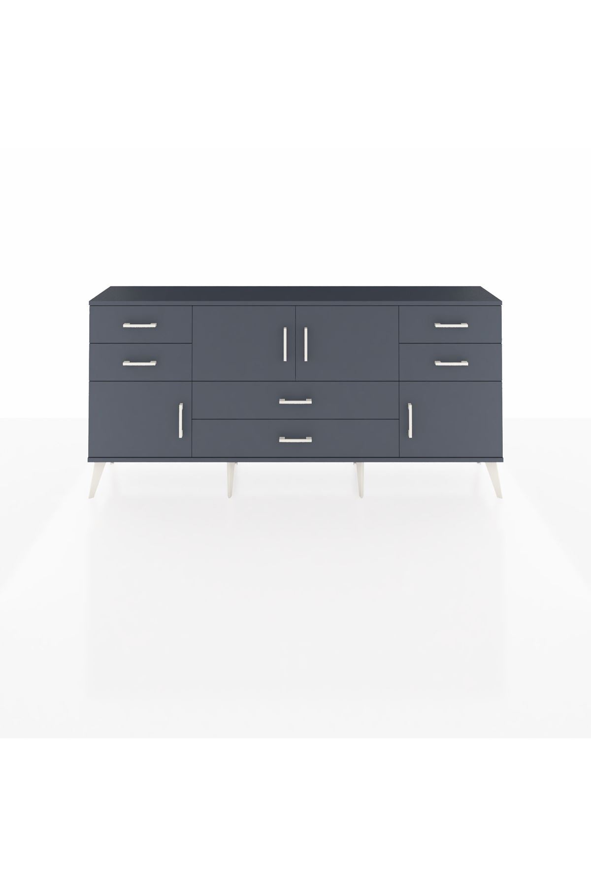 Arges Konsol 3 Raflı 6 Çekmeceli 4 Kapaklı 176x30x83 - S148M006V17A