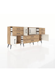 Arges Konsol 3 Raflı 6 Çekmeceli 4 Kapaklı 176x30x83 - S148M006V24A