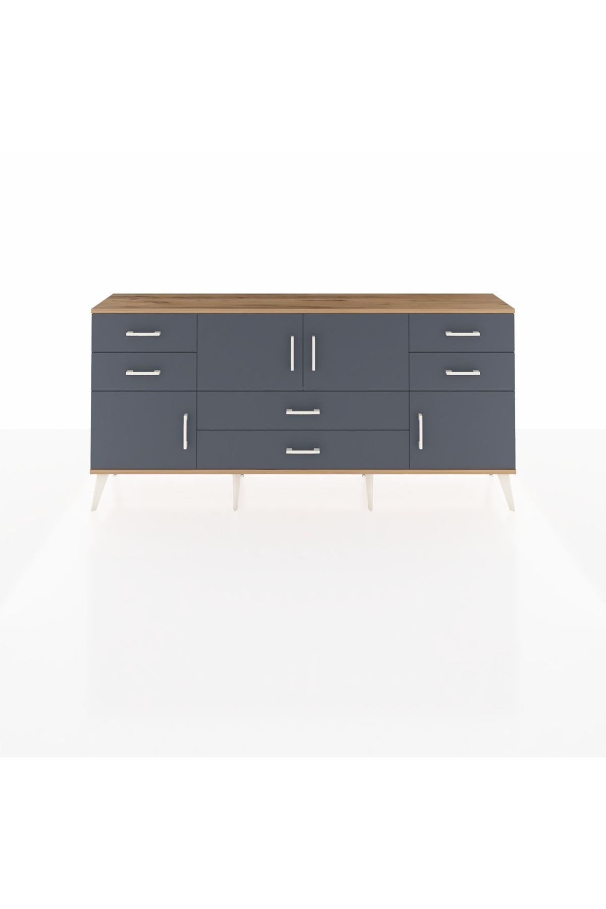 Arges Konsol 3 Raflı 6 Çekmeceli 4 Kapaklı 176x30x83 - S148M006V26A