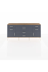 Arges Konsol 3 Raflı 6 Çekmeceli 4 Kapaklı 176x30x83