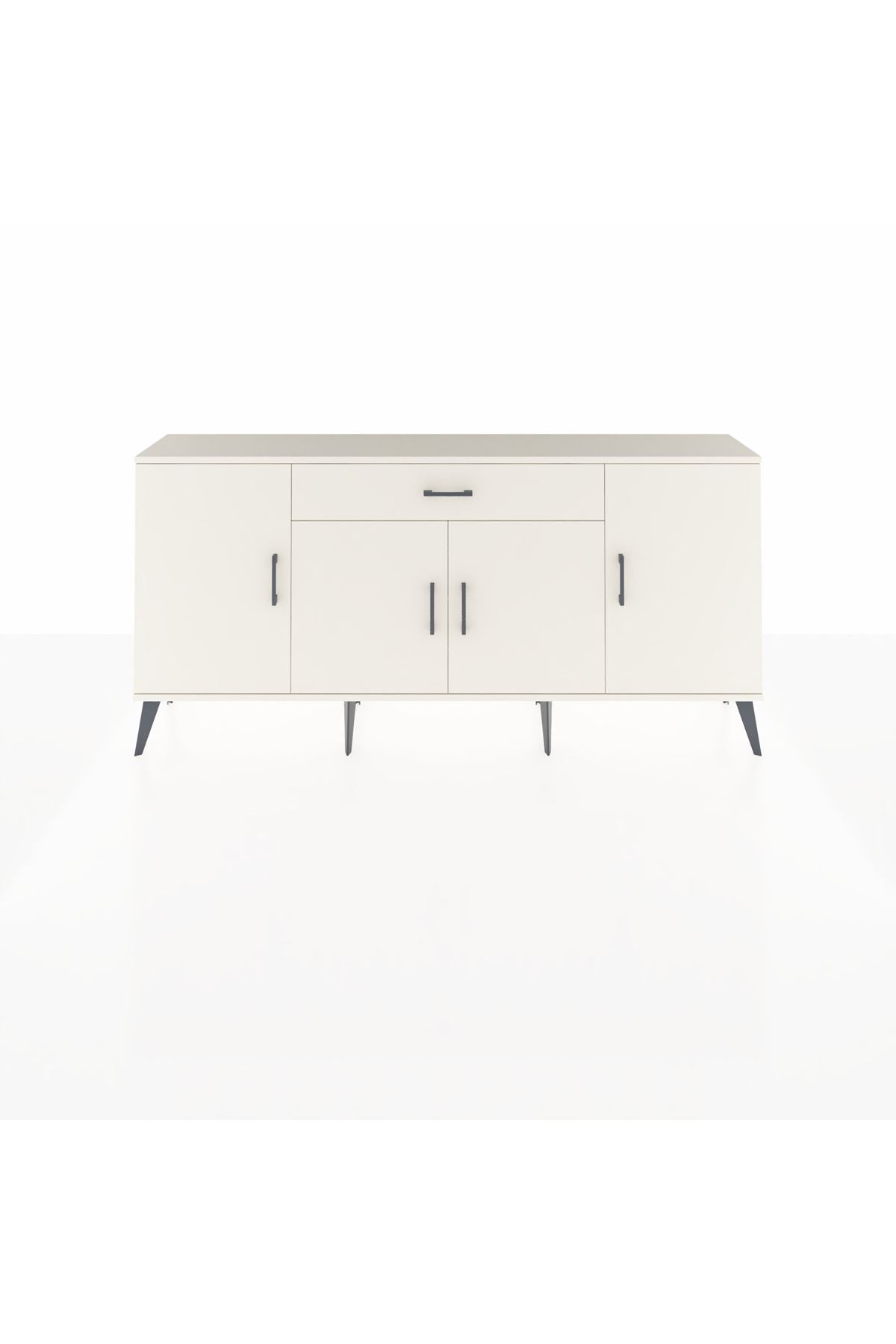 Arges Konsol 3 Raflı Tek Çekmeceli 4 Kapaklı 176x30x83 - S148M007V04A