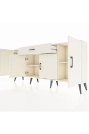 Arges Konsol 3 Raflı Tek Çekmeceli 4 Kapaklı 176x30x83 - S148M007V04A