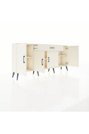 Arges Konsol 3 Raflı Tek Çekmeceli 4 Kapaklı 176x30x83 - S148M007V04A