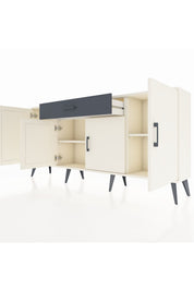 Arges Konsol 3 Raflı Tek Çekmeceli 4 Kapaklı 176x30x83 - S148M007V05A