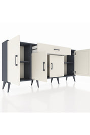Arges Konsol 3 Raflı Tek Çekmeceli 4 Kapaklı 176x30x83 - S148M007V13A