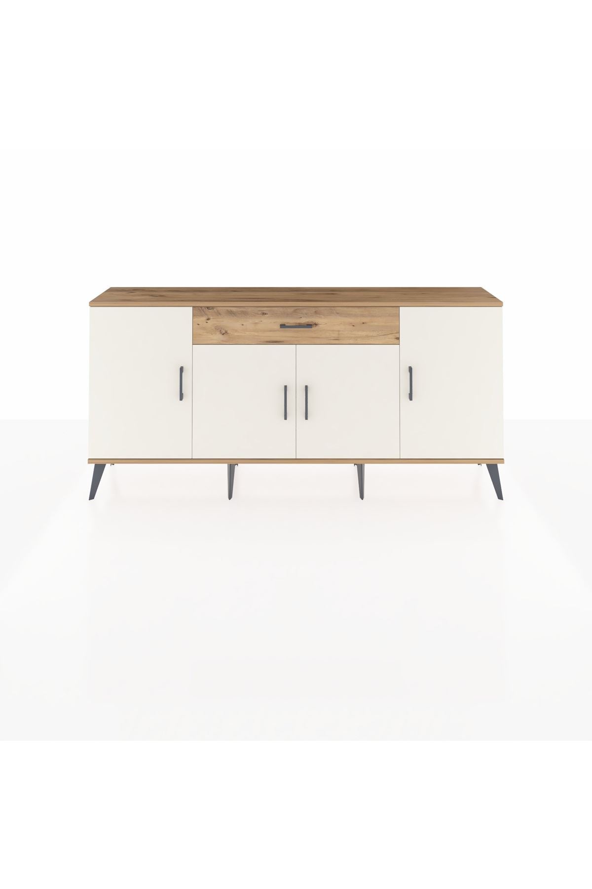 Arges Konsol 3 Raflı Tek Çekmeceli 4 Kapaklı 176x30x83 - S148M007V24A