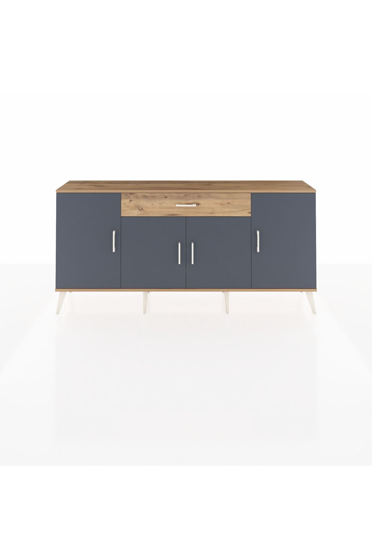 Arges Konsol 3 Raflı Tek Çekmeceli 4 Kapaklı 176x30x83 - S148M007V27A