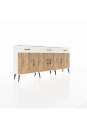 Arges Konsol 3 Raflı 3 Çekmeceli 4 Kapaklı 176x30x83 - S148M008V01A