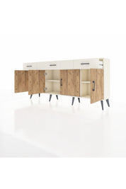 Arges Konsol 3 Raflı 3 Çekmeceli 4 Kapaklı 176x30x83 - S148M008V01A