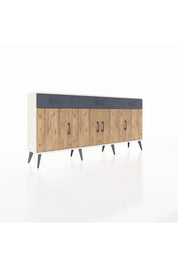 Arges Konsol 3 Raflı 3 Çekmeceli 4 Kapaklı 176x30x83 - S148M008V02A