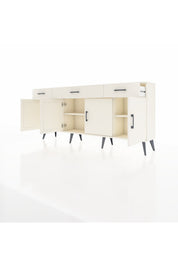 Arges Konsol 3 Raflı 3 Çekmeceli 4 Kapaklı 176x30x83 - S148M008V04A