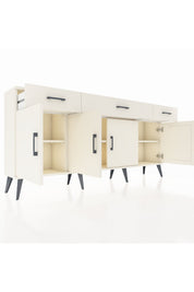 Arges Konsol 3 Raflı 3 Çekmeceli 4 Kapaklı 176x30x83 - S148M008V04A
