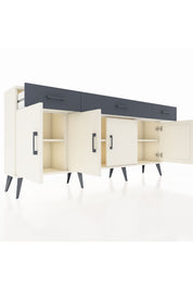 Arges Konsol 3 Raflı 3 Çekmeceli 4 Kapaklı 176x30x83 - S148M008V05A