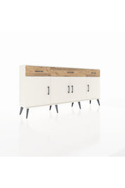 Arges Konsol 3 Raflı 3 Çekmeceli 4 Kapaklı 176x30x83 - S148M008V06A
