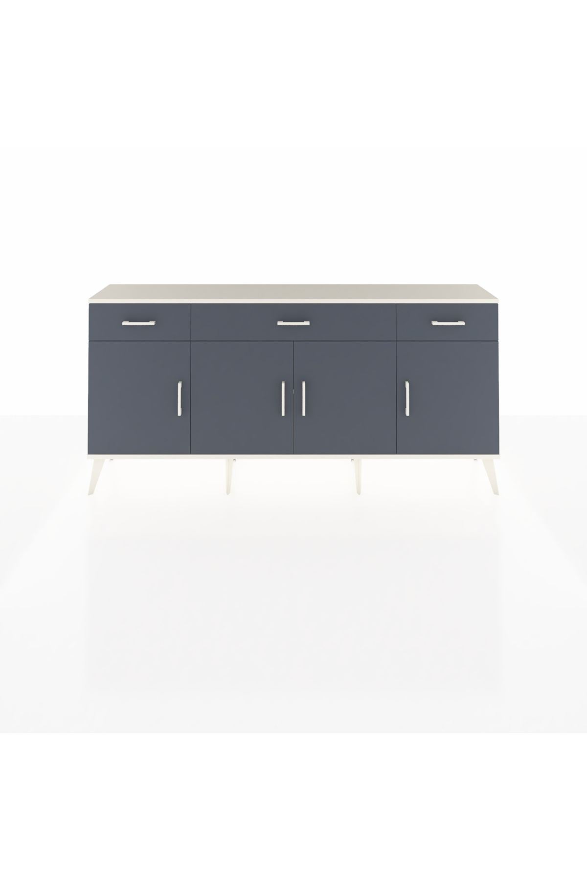 Arges Konsol 3 Raflı 3 Çekmeceli 4 Kapaklı 176x30x83 - S148M008V08A