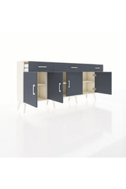 Arges Konsol 3 Raflı 3 Çekmeceli 4 Kapaklı 176x30x83 - S148M008V08A