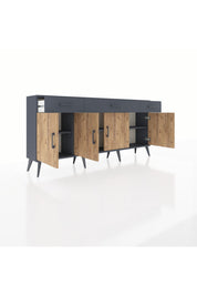 Arges Konsol 3 Raflı 3 Çekmeceli 4 Kapaklı 176x30x83 - S148M008V11A
