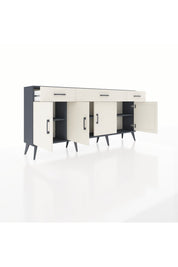 Arges Konsol 3 Raflı 3 Çekmeceli 4 Kapaklı 176x30x83 - S148M008V13A