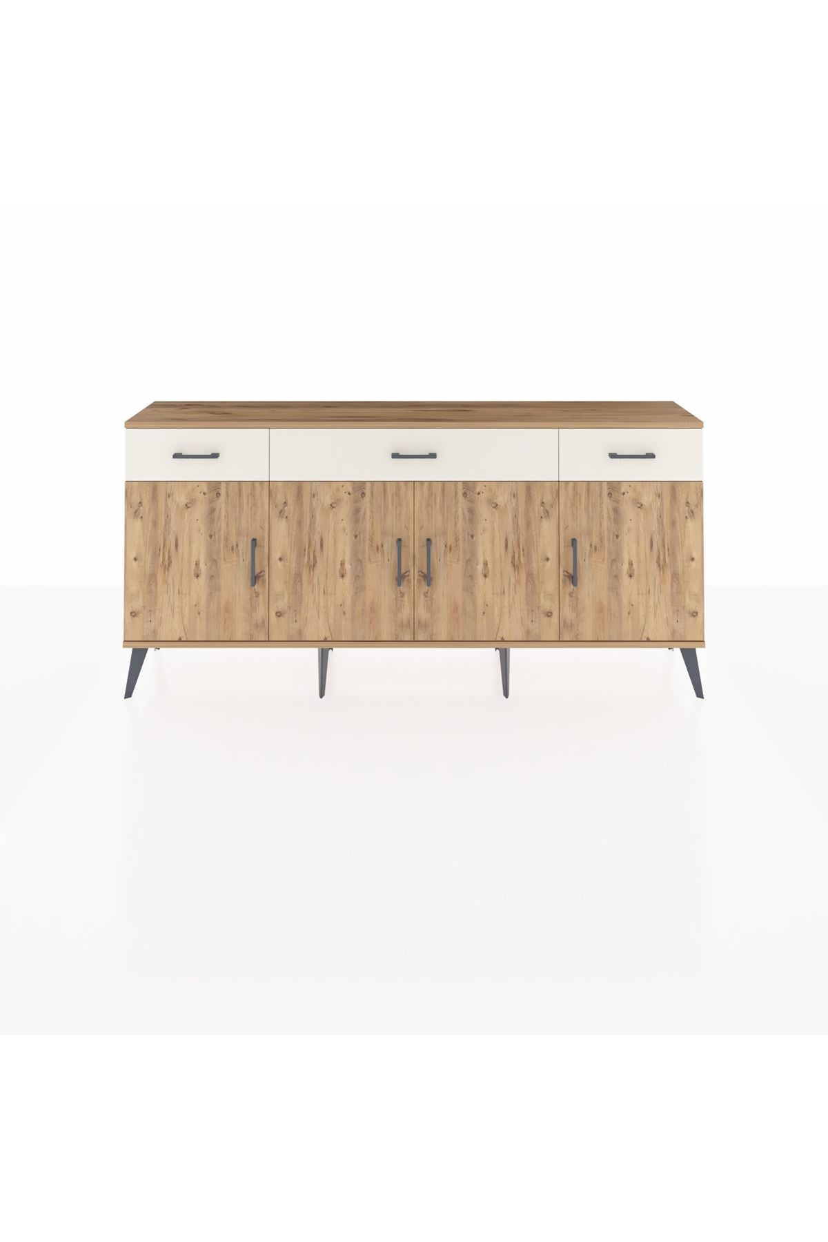 Arges Konsol 3 Raflı 3 Çekmeceli 4 Kapaklı 176x30x83 - S148M008V19A