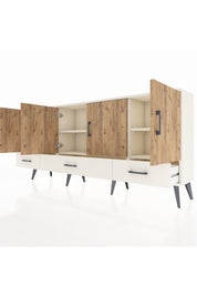 Arges Konsol 6 Raflı 3 Çekmeceli 4 Kapaklı 176x30x83 - S148M009V01A