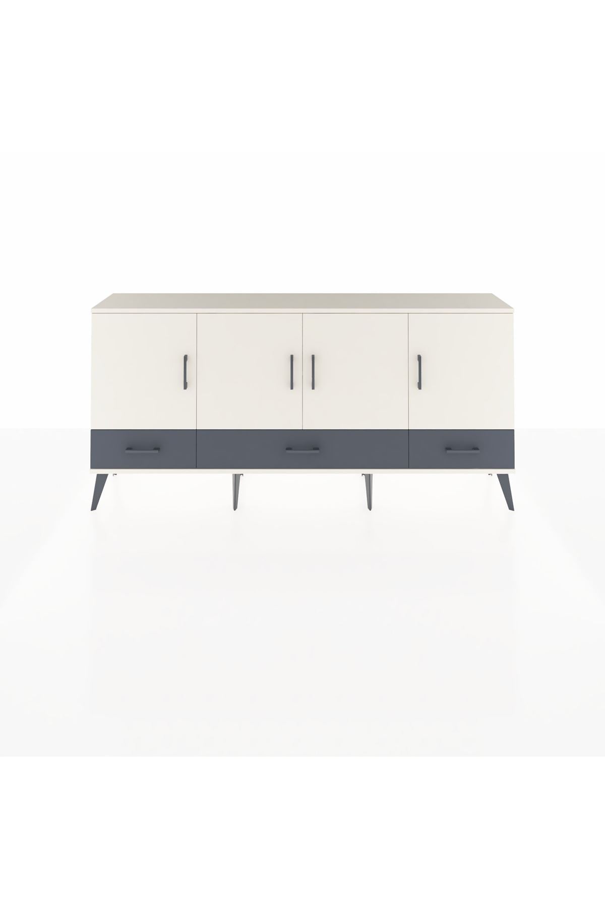 Arges Konsol 6 Raflı 3 Çekmeceli 4 Kapaklı 176x30x83 - S148M009V05A