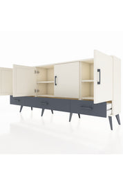 Arges Konsol 6 Raflı 3 Çekmeceli 4 Kapaklı 176x30x83 - S148M009V05A