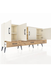 Arges Konsol 6 Raflı 3 Çekmeceli 4 Kapaklı 176x30x83 - S148M009V06A
