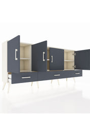 Arges Konsol 6 Raflı 3 Çekmeceli 4 Kapaklı 176x30x83 - S148M009V08A