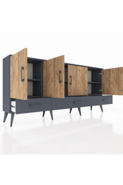Arges Konsol 6 Raflı 3 Çekmeceli 4 Kapaklı 176x30x83 - S148M009V11A