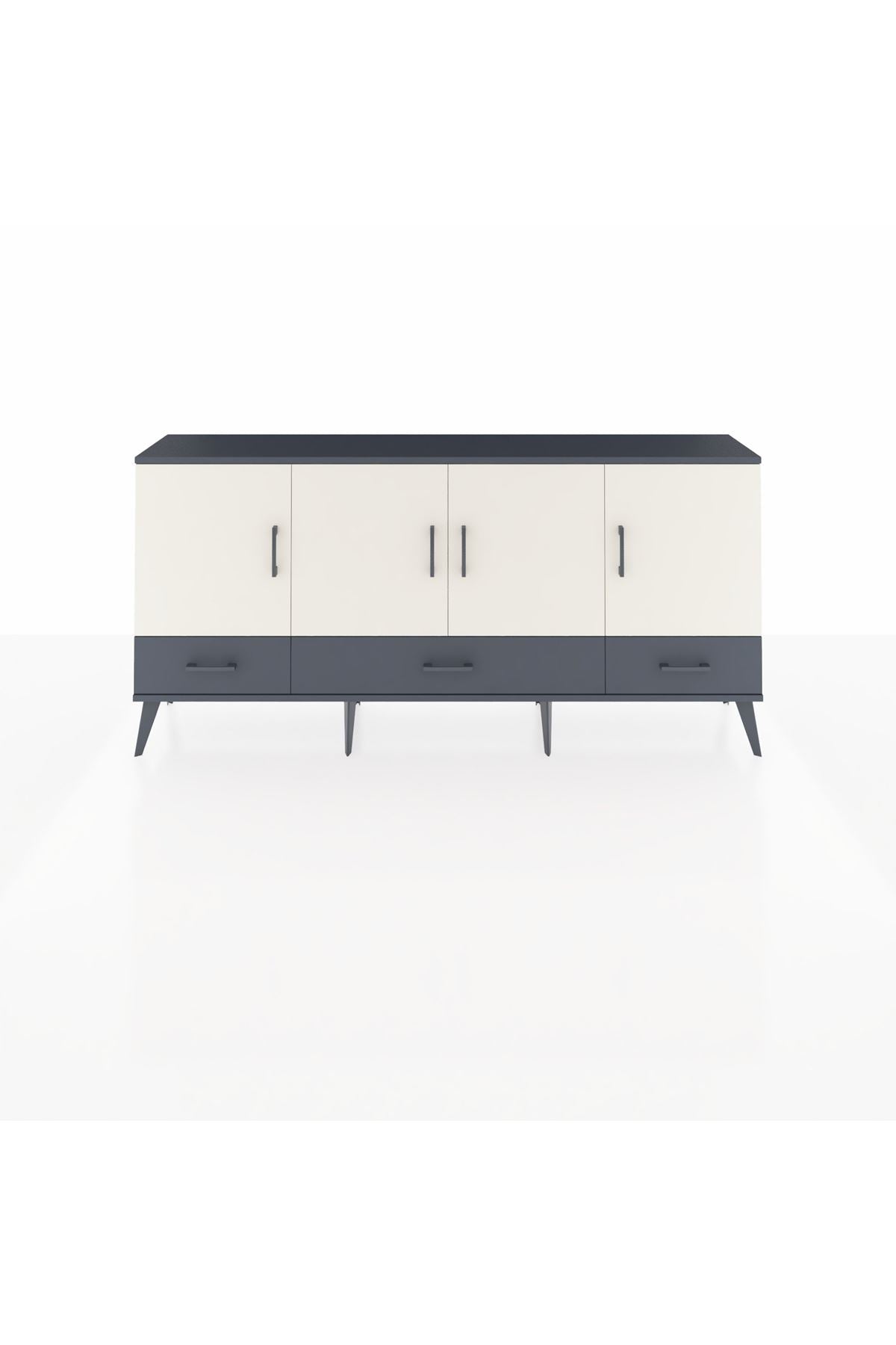 Arges Konsol 6 Raflı 3 Çekmeceli 4 Kapaklı 176x30x83 - S148M009V14A