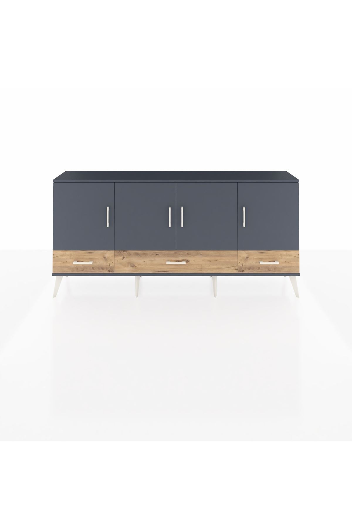 Arges Konsol 6 Raflı 3 Çekmeceli 4 Kapaklı 176x30x83 - S148M009V18A