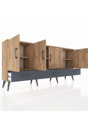 Arges Konsol 6 Raflı 3 Çekmeceli 4 Kapaklı 176x30x83 - S148M009V20A