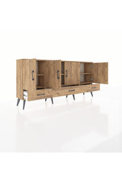 Arges Konsol 6 Raflı 3 Çekmeceli 4 Kapaklı 176x30x83 - S148M009V21A