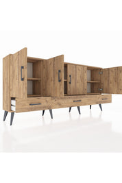 Arges Konsol 6 Raflı 3 Çekmeceli 4 Kapaklı 176x30x83 - S148M009V21A