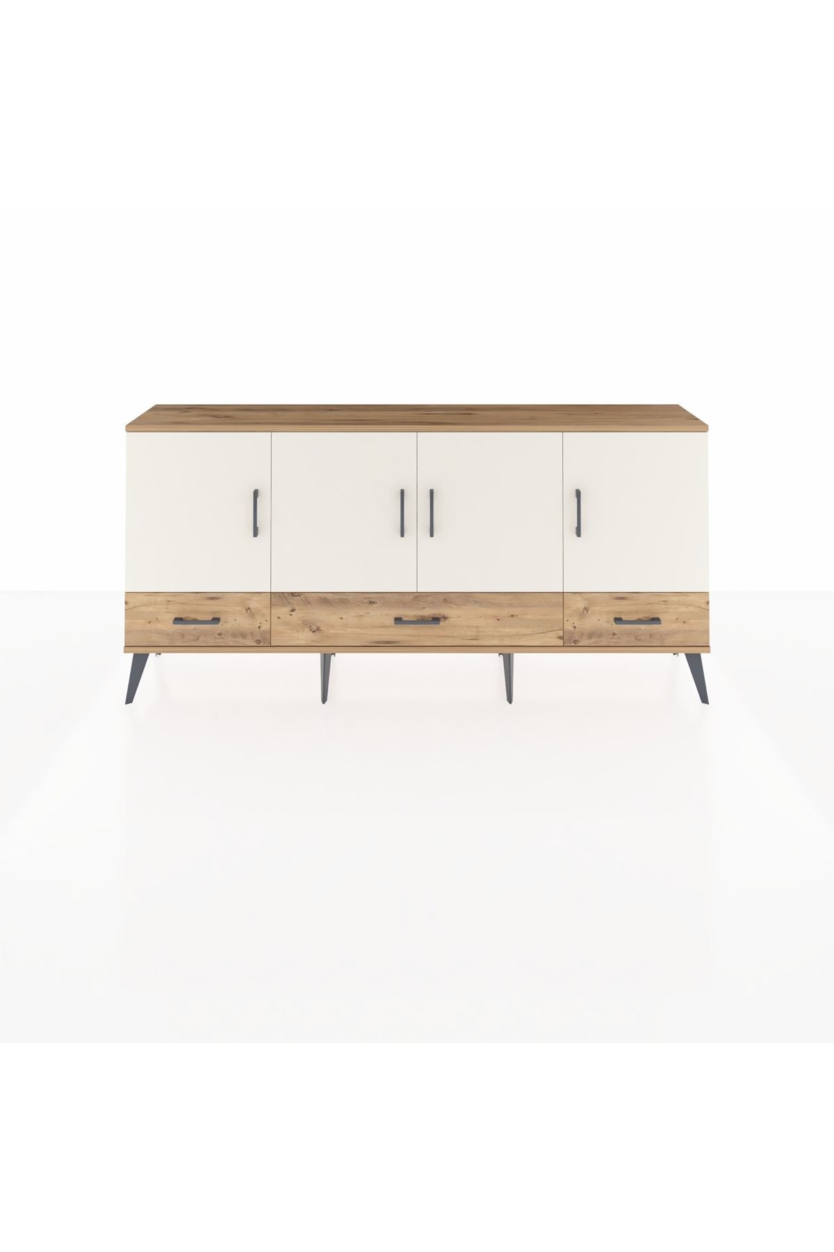 Arges Konsol 6 Raflı 3 Çekmeceli 4 Kapaklı 176x30x83 - S148M009V24A