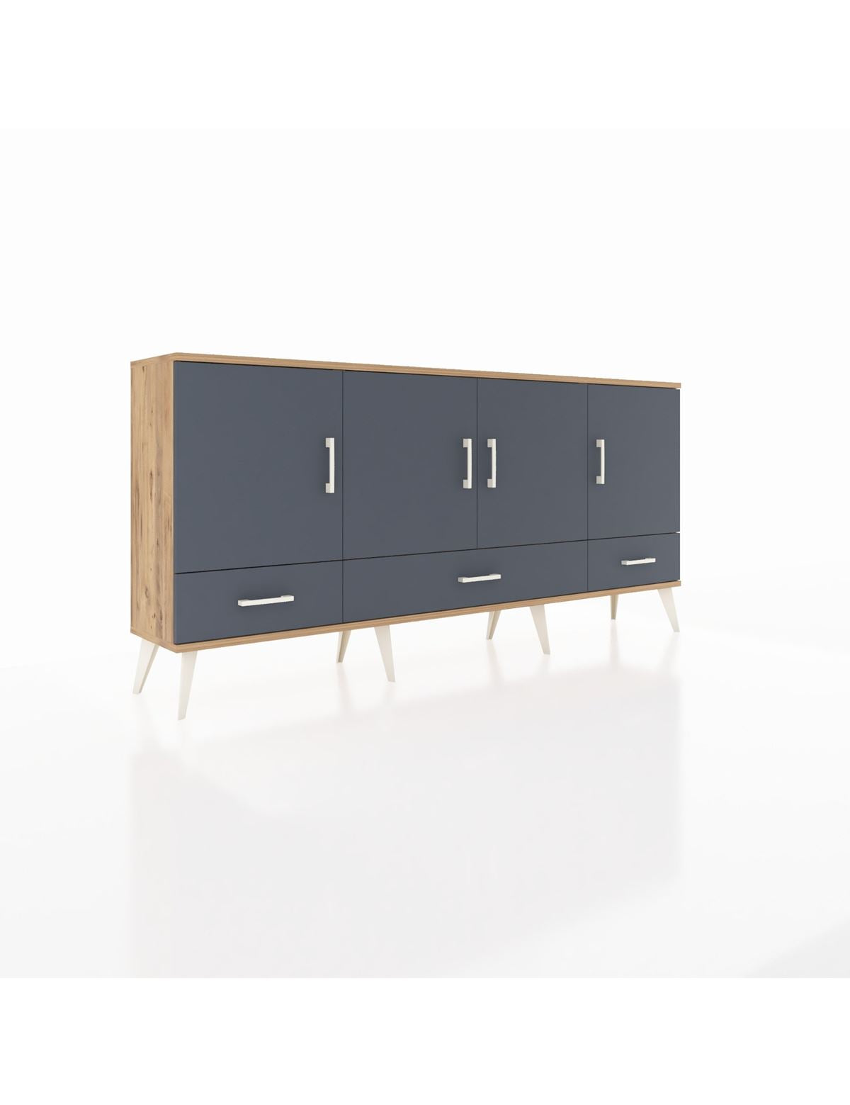 Arges Konsol 6 Raflı 3 Çekmeceli 4 Kapaklı 176x30x83 - S148M009V26A