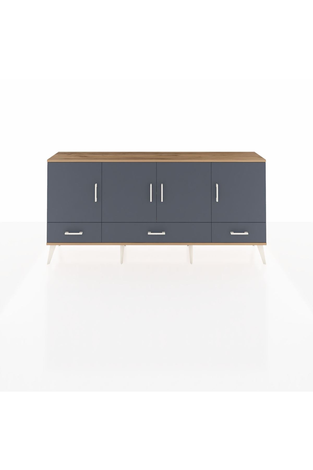 Arges Konsol 6 Raflı 3 Çekmeceli 4 Kapaklı 176x30x83 - S148M009V26A